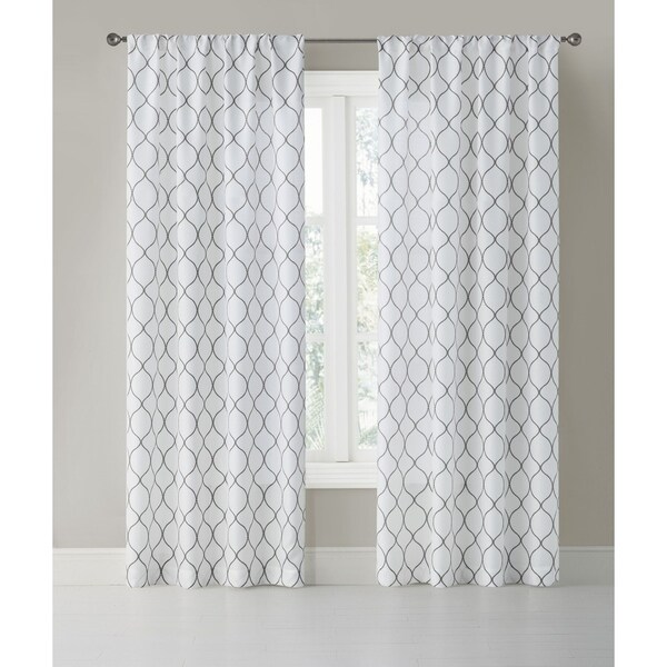 Wonder Home Cooper Printed Rod Pocket Pair, 50" * 84", Purple
