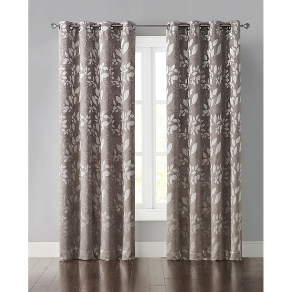 Wonder Home Abby Jacquard Light Blocking Panel, 50" * 84", Grey