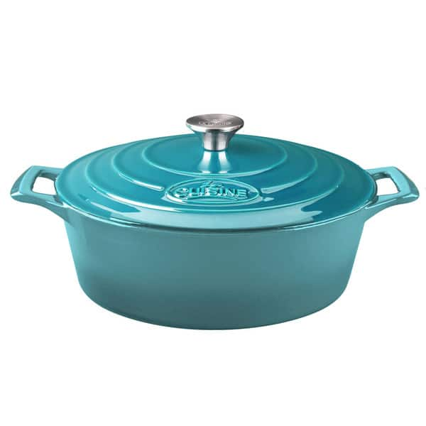 Nonstick Pot Dutch Oven 4.75qt Cool Handle Farberware Covered Porcelain  Exterior 