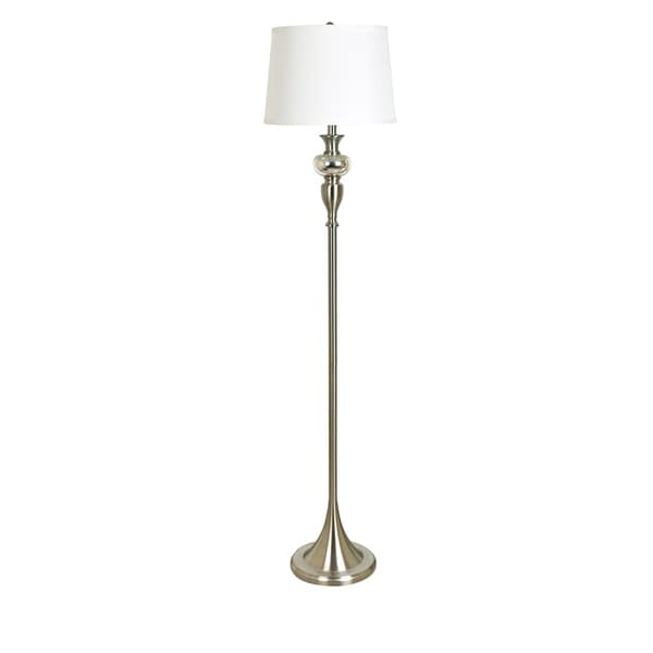 Ambre Crystal and Metal 61.5" Floor Lamp