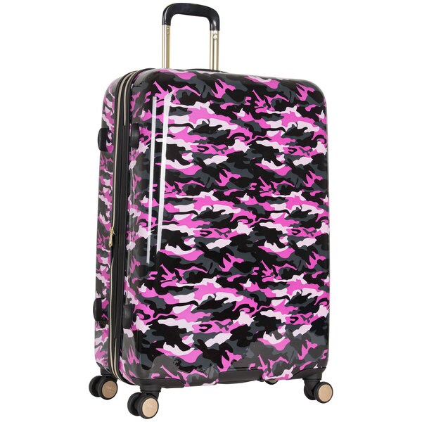 pink camo suitcase