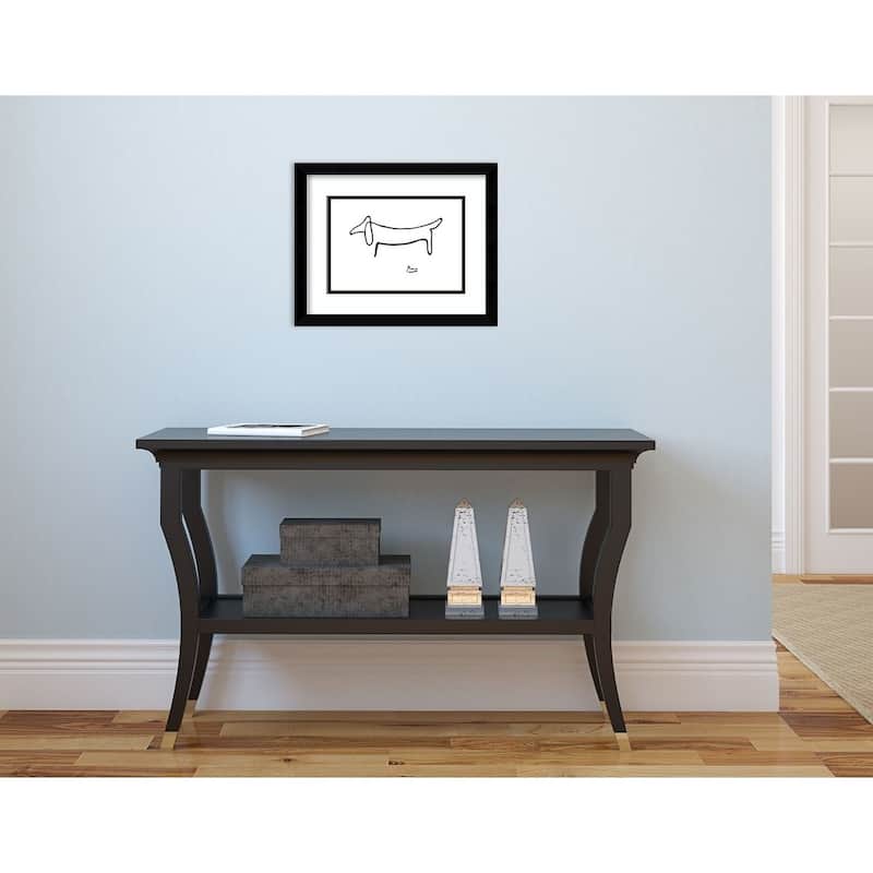 Porch & Den Pablo Picasso 'Le Chien (The Dog)' Framed Art Print