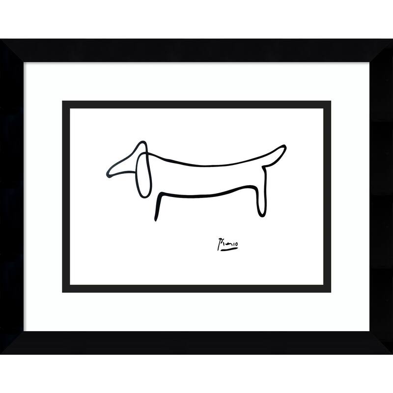 Porch & Den Pablo Picasso 'Le Chien (The Dog)' Framed Art Print