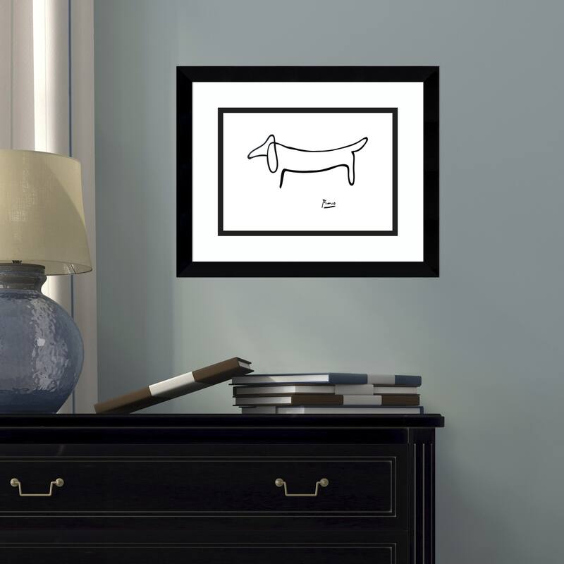 Porch & Den Pablo Picasso 'Le Chien (The Dog)' Framed Art Print