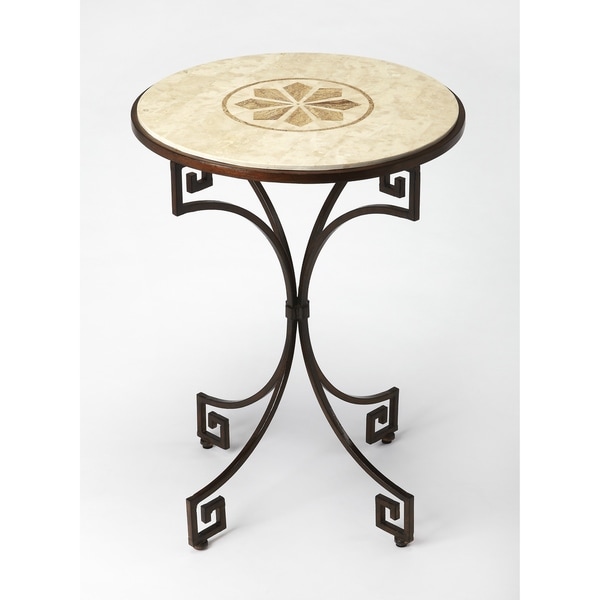 Shop Butler Rhea Fossil Stone Side Table - Free Shipping ...