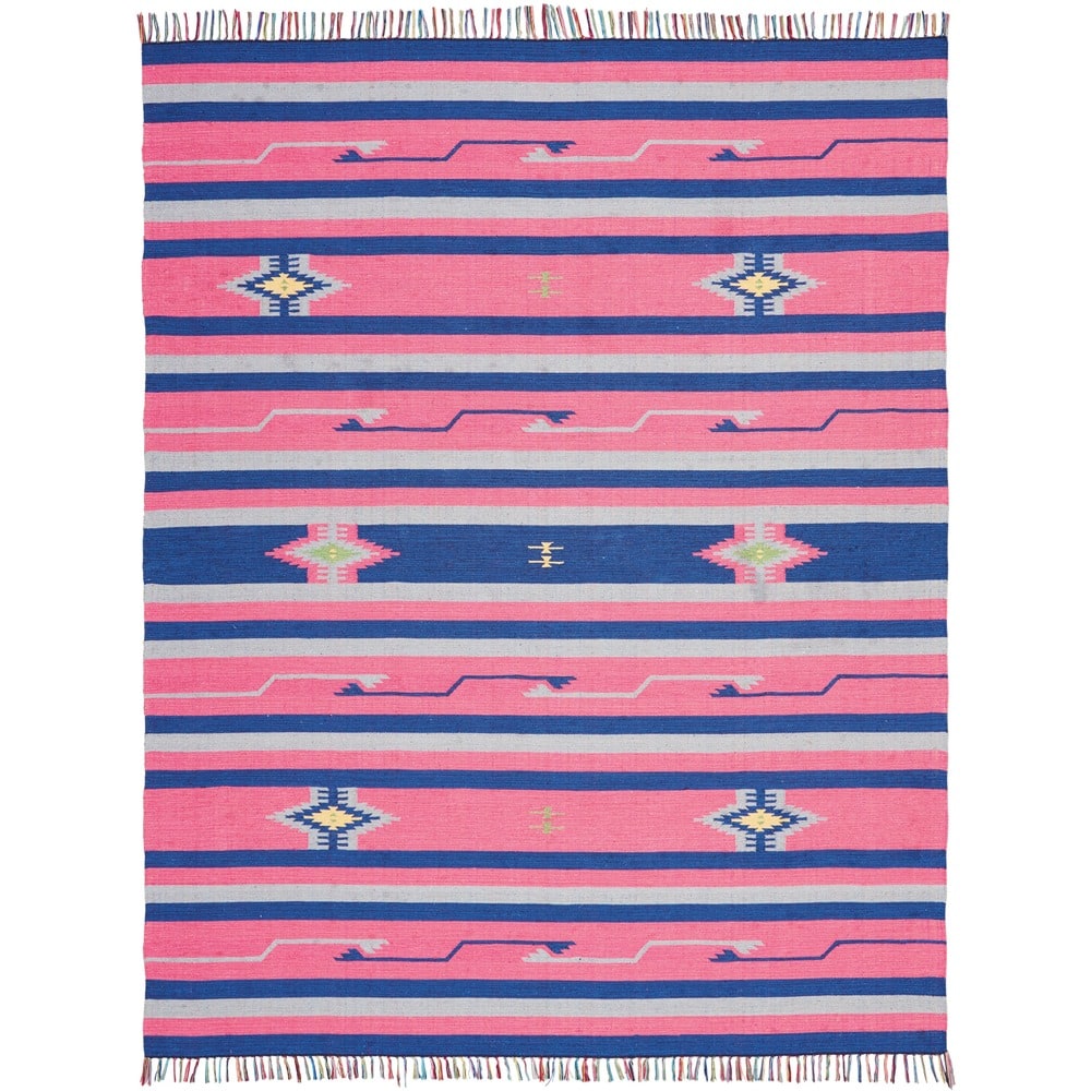 Nourison Baja Striped Southwestern Fringe Area Rug