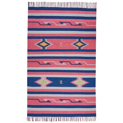 Nourison Baja Striped Southwestern Fringe Area Rug