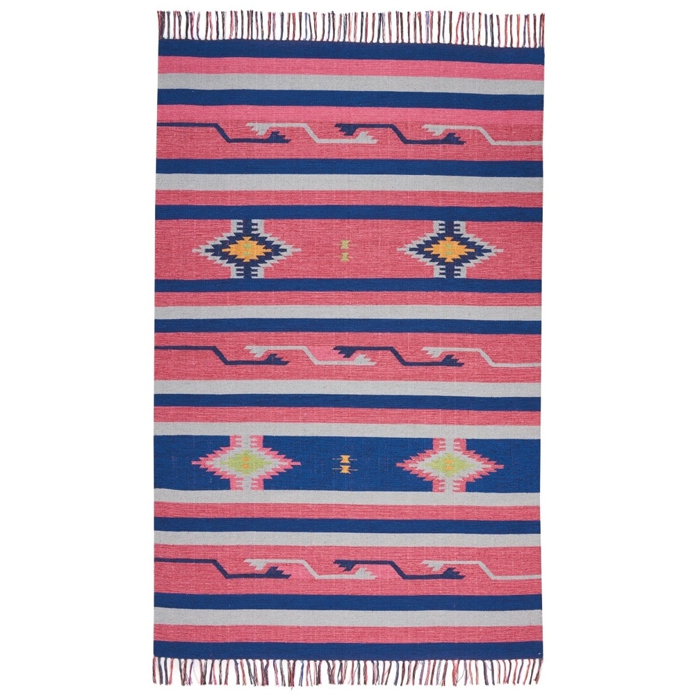 Nourison Baja Striped Southwestern Fringe Area Rug