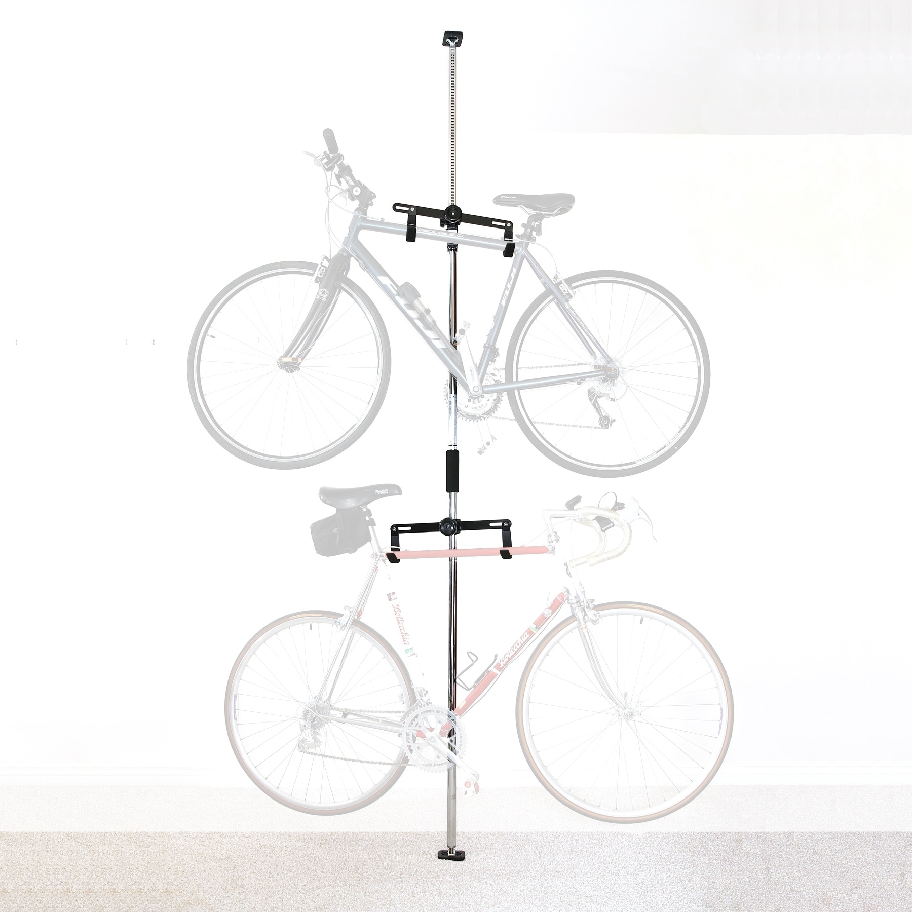 Ceiling to discount floor bike rack