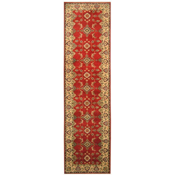 Handmade Kazak Wool Runner (Afghanistan) - 2'7 x 10'