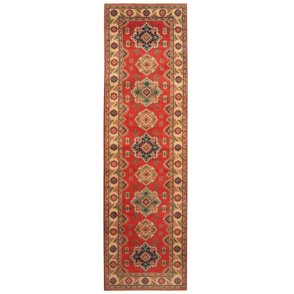 Handmade Kazak Wool Runner (Afghanistan) - 2'10 x 9'10