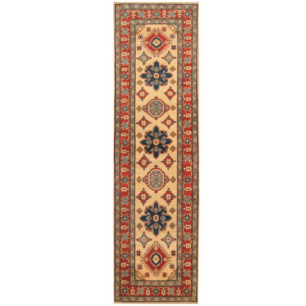 Handmade Kazak Wool Runner (Afghanistan) - 2'9 x 9'8