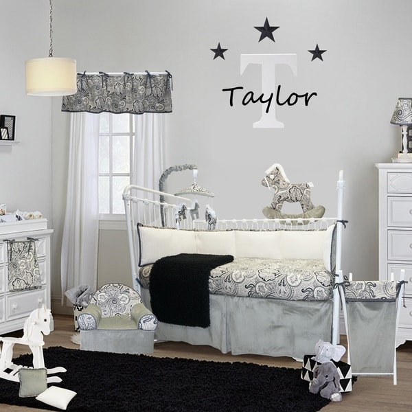 Paisley crib online bedding