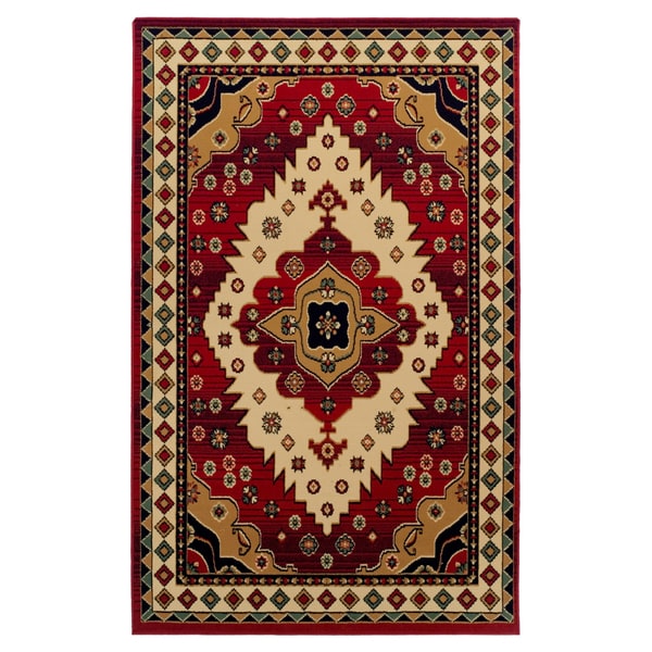 Miranda Haus Designer Aztec Area Rug (4' x 6') - 4' x 6'