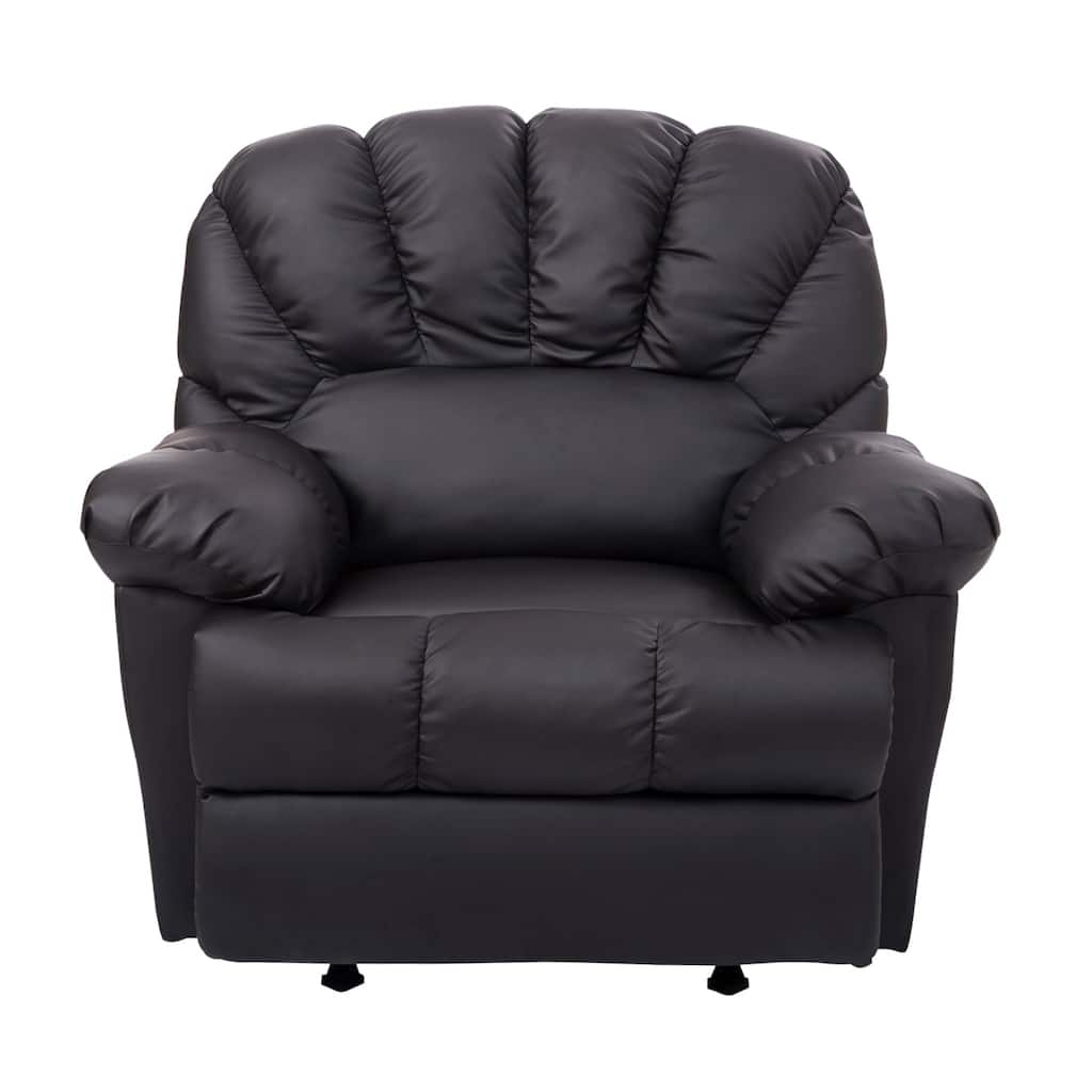 HomCom PU Leather Rocking Sofa Chair Recliner