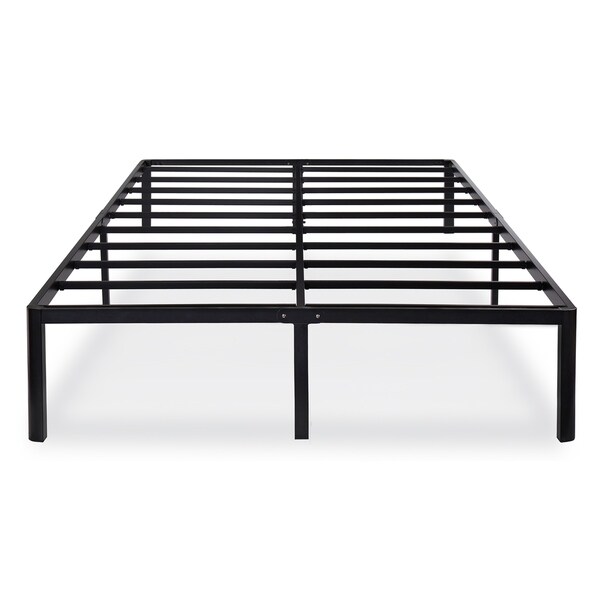 Sleeplanner 14-inch King-Size Dura Round Edge Steel Slat Bed Frame OVT-2000