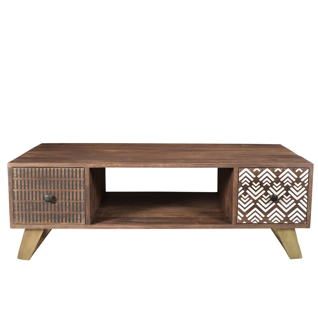 Handmade Olga Retro Coffee Table 46 X 24 16 India Handmade Olga Retro Coffee Table 46 X 24 16 India