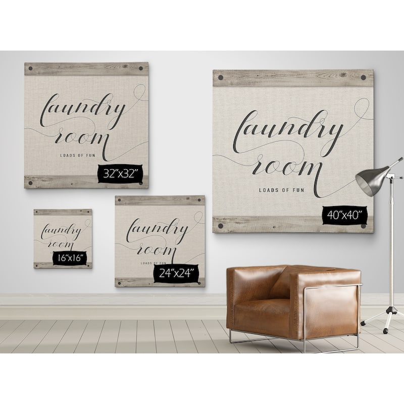 Laundry Room - Premium Gallery Wrapped Canvas - 4 Sizes Available