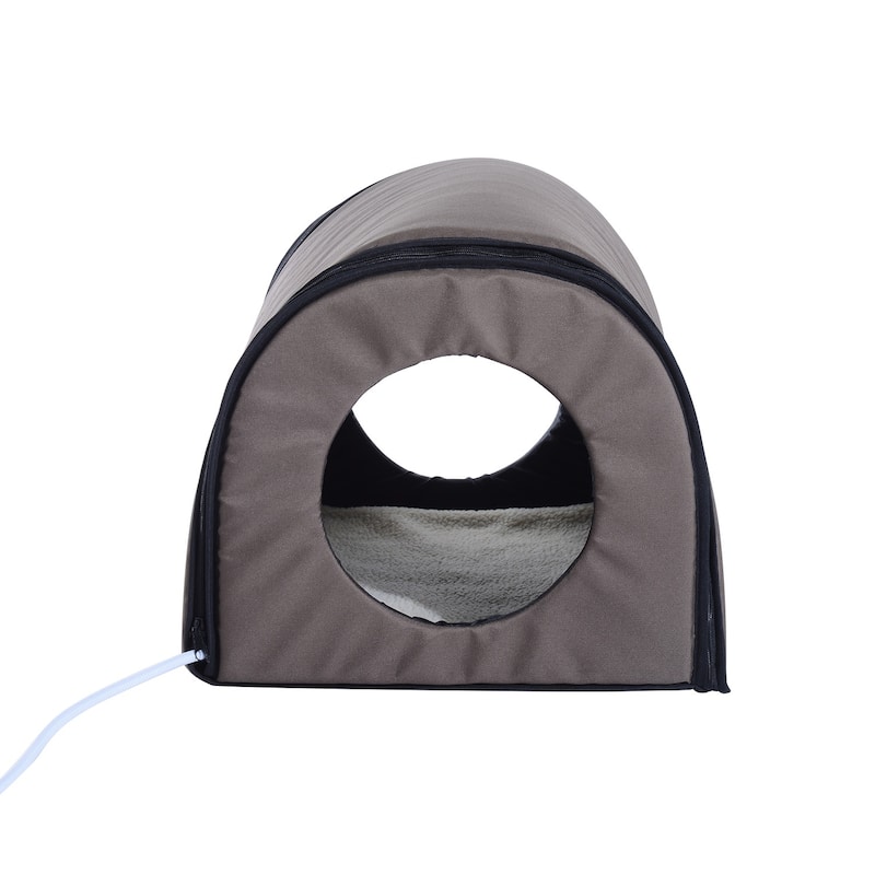 Pawhut Heated Outdoor Cat House