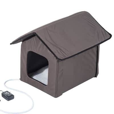 Pawhut Outdoor Heated Cat House
