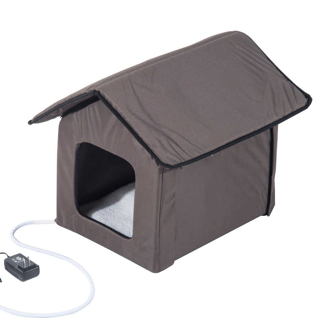 Pawhut Outdoor Heated Cat House
