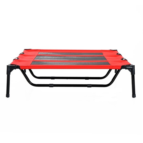 pawhut elevated dog bed