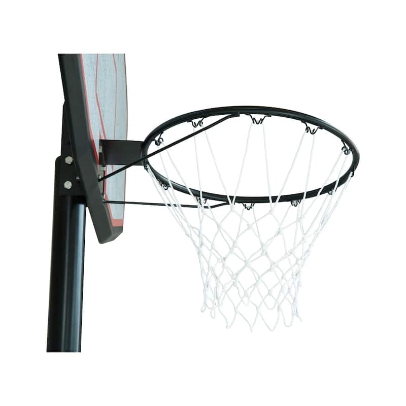 Aosom Backboard, 6.3' - 8.3' Height Adjustable Portable Basketball Hoop System
