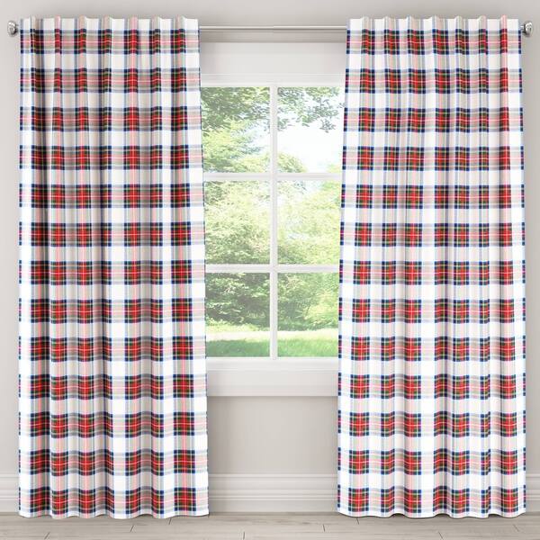 Shop Skyline Plaid Blackout Window Curtain Panel Free Shipping