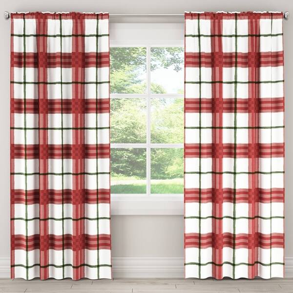 Shop Skyline Plaid Blackout Window Curtain Panel Free Shipping