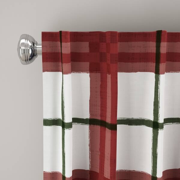 Shop Skyline Plaid Blackout Window Curtain Panel Free Shipping