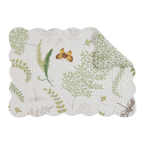 Althea Quilted Rectangular Placemat Set of 6