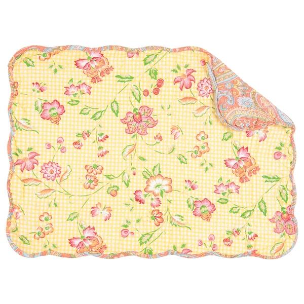 Leah Quilted Rectangular Placemat Set of 6 Overstock 18042515