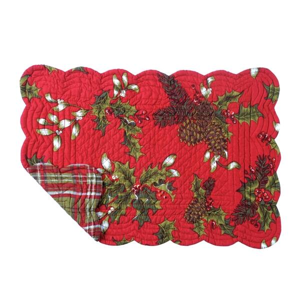 Kellyn Quilted Rectangular Placemat Set of 6 Bed Bath & Beyond 18042518