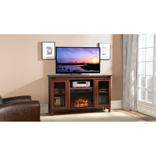 Wakefield Media Fireplace in Vintage Cherry
