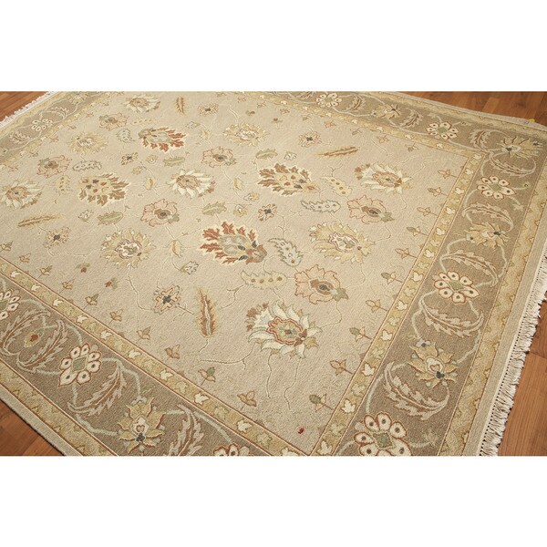 Traditional Classic Reversible Soumak Nourmak Persian Oriental Area Rug - Beige/Rust - 8' x 10'
