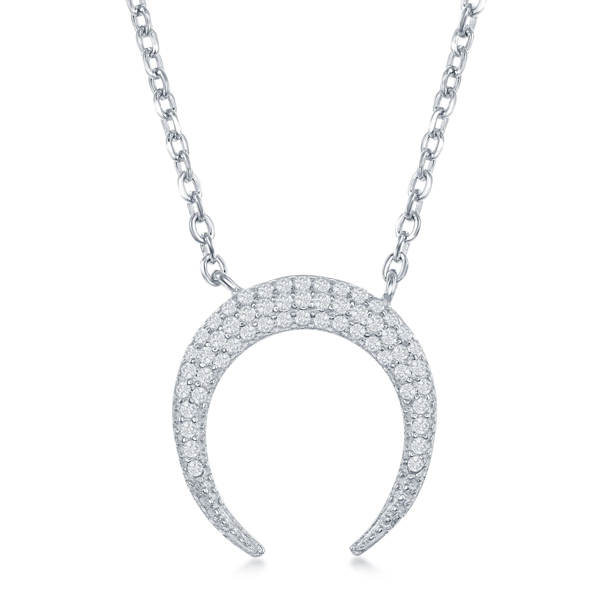 rose gold horn necklace