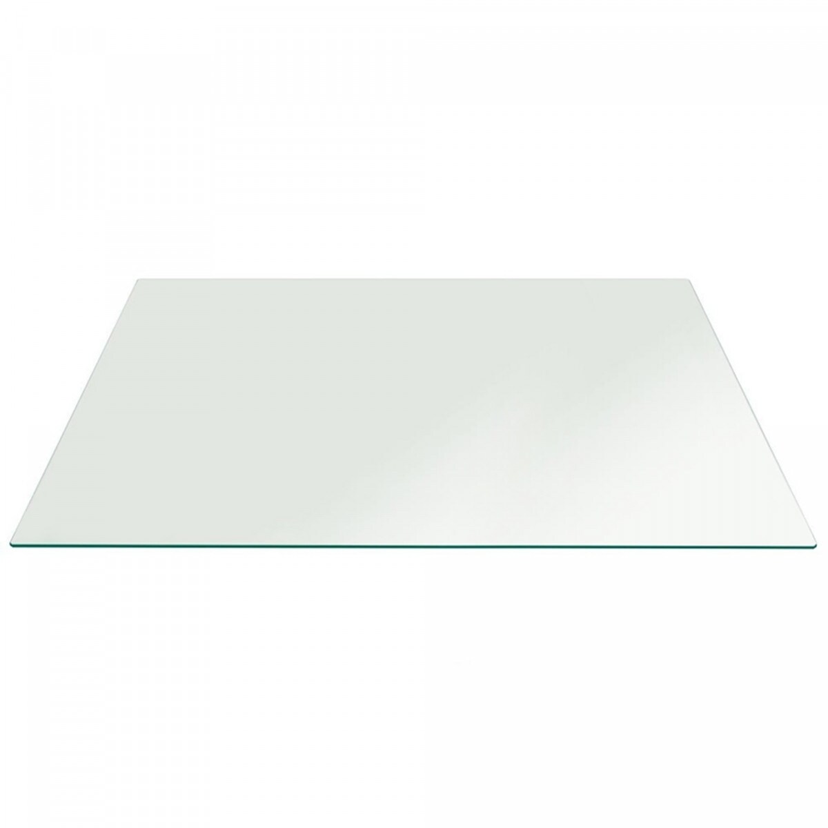 Rectangle Glass Table Top 1/4" Thick Flat Edge Tempered Clear 24x48