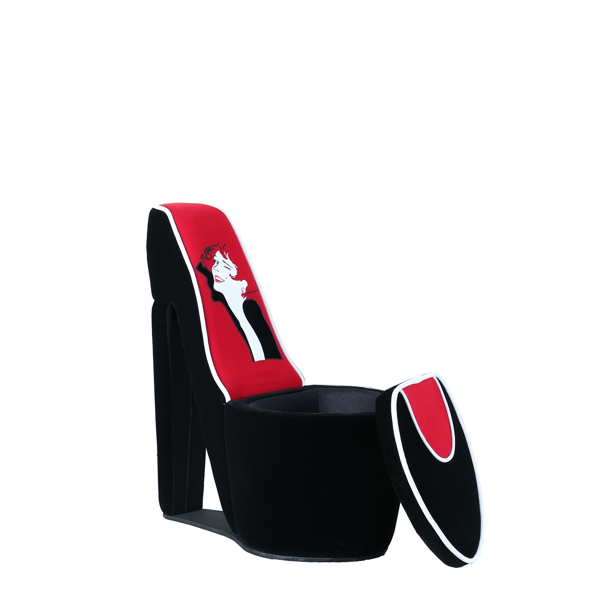 high heel storage chair