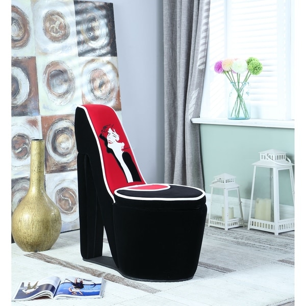 high heel storage chair