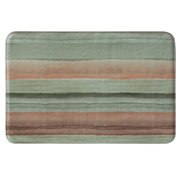 Shop Wyeth 20x30 memory foam bath rug by Bacova - Pink ...