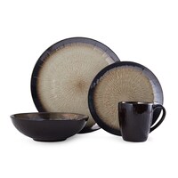 Shop Sango 40-piece Nova Brown Stoneware Dinnerware Set - Free ... Shop Sango 40-piece Nova Brown Stoneware Dinnerware Set - Free ...