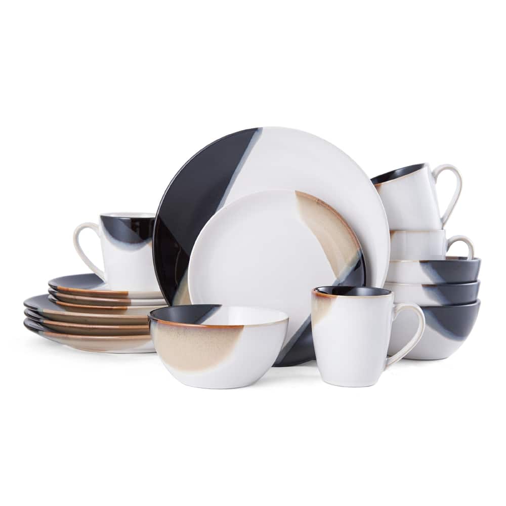 Gourmet Basics by Mikasa Caden 16-Piece Dinnerware Set, Service for 4