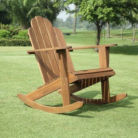 Teak Patio Furniture Find Great Outdoor Seating Dining Deals Gavil Teak Adirondack Rocker