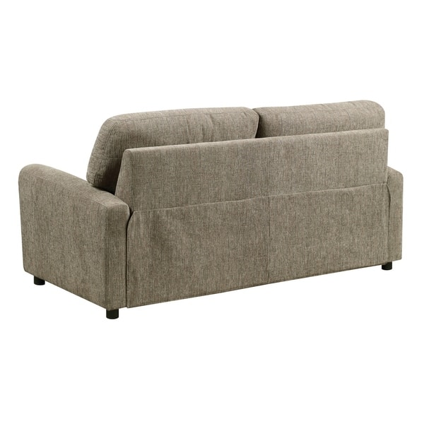 Shop Serenity Brown 72 Sleeper Sofa With Button Tufting Shop Serenity Brown 72 Sleeper Sofa With Button Tufting