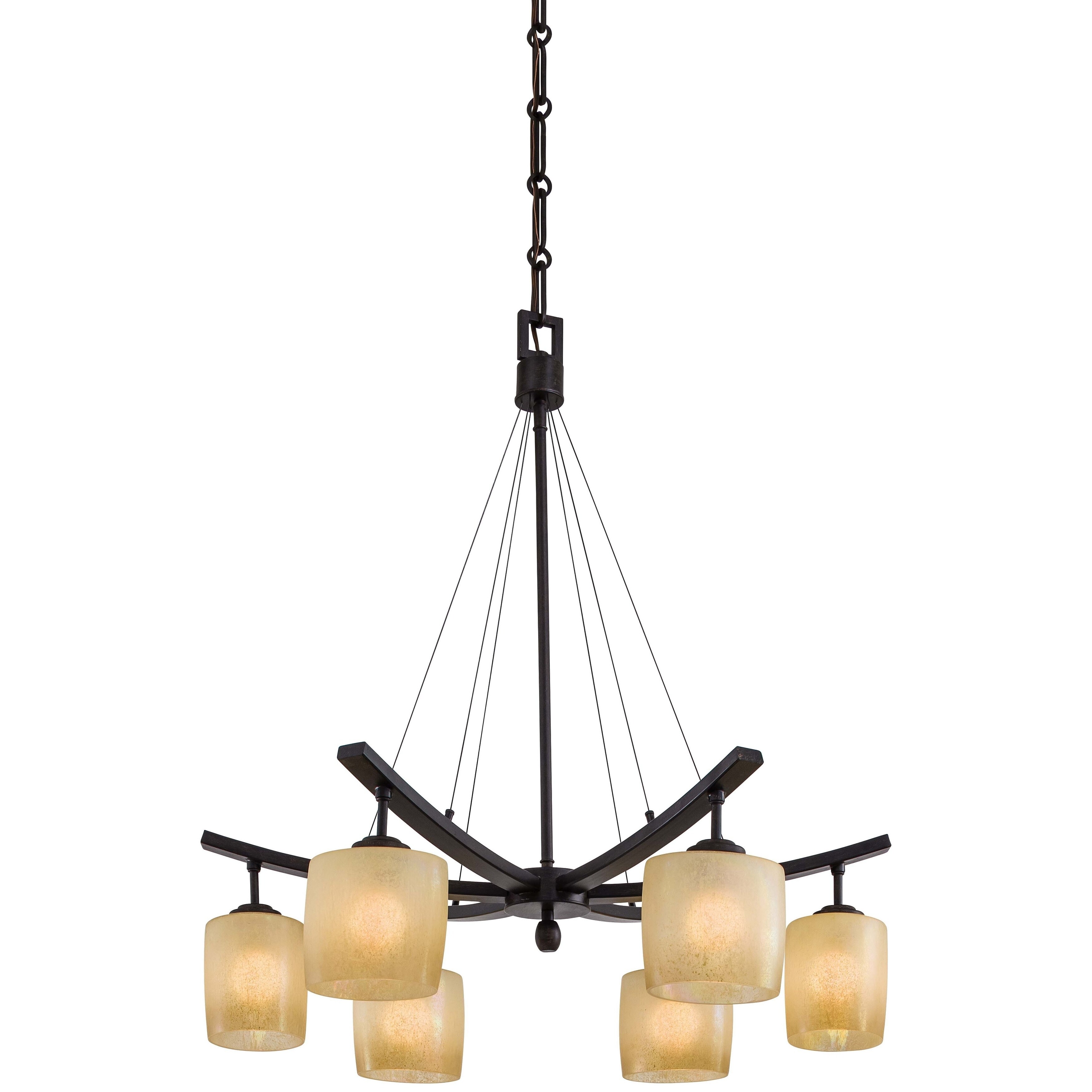 Raiden Iron Oxide 6 Light Chandelier By Minka Lavery - Chandeliers For Bedrooms by Overstock.com