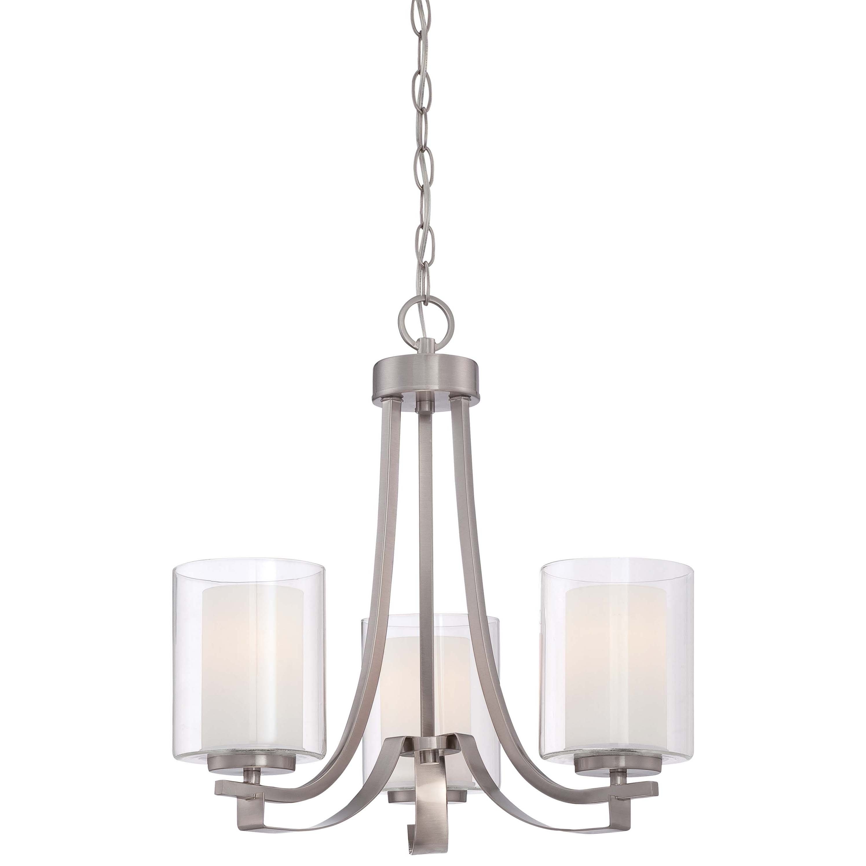 Parsons Studio Brushed Nickel 3 Light Chandelier By Minka Lavery - Chandeliers For Bedrooms by Overstock.com