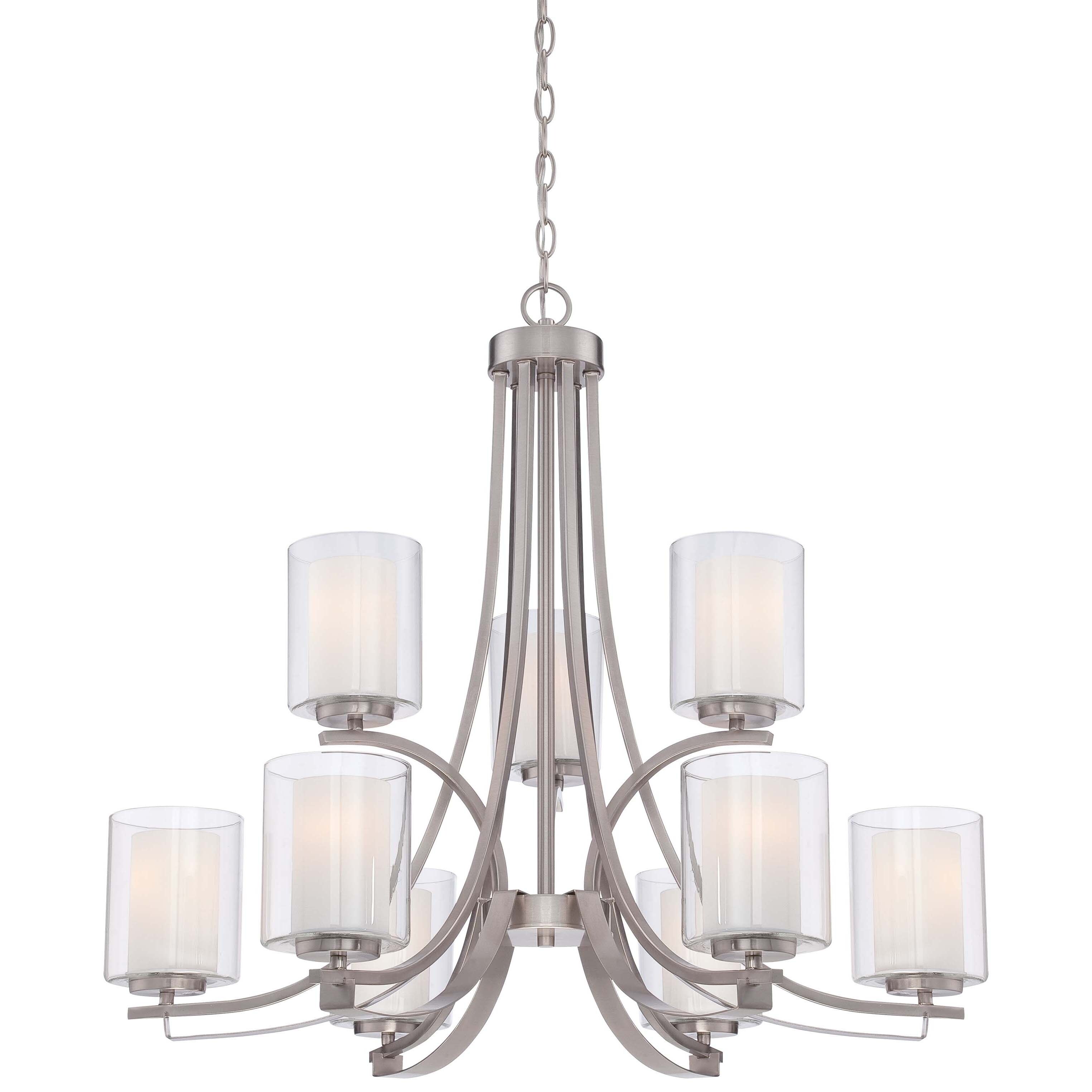 Parsons Studio Brushed Nickel 9 Light Chandelier By Minka Lavery - Chandeliers For Bedrooms by Overstock.com