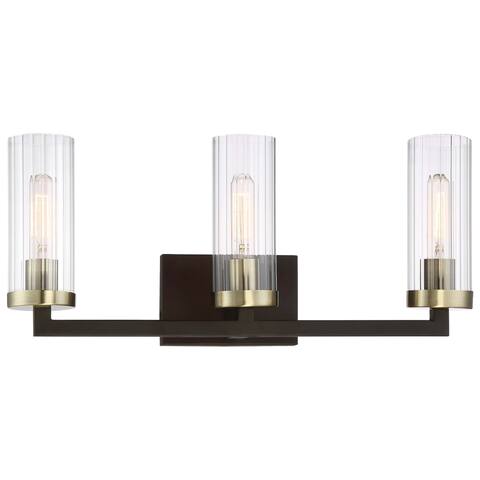Ainsley Court Aged Kinston Bronze W/Brushed 3 Light Bath By Minka Lavery