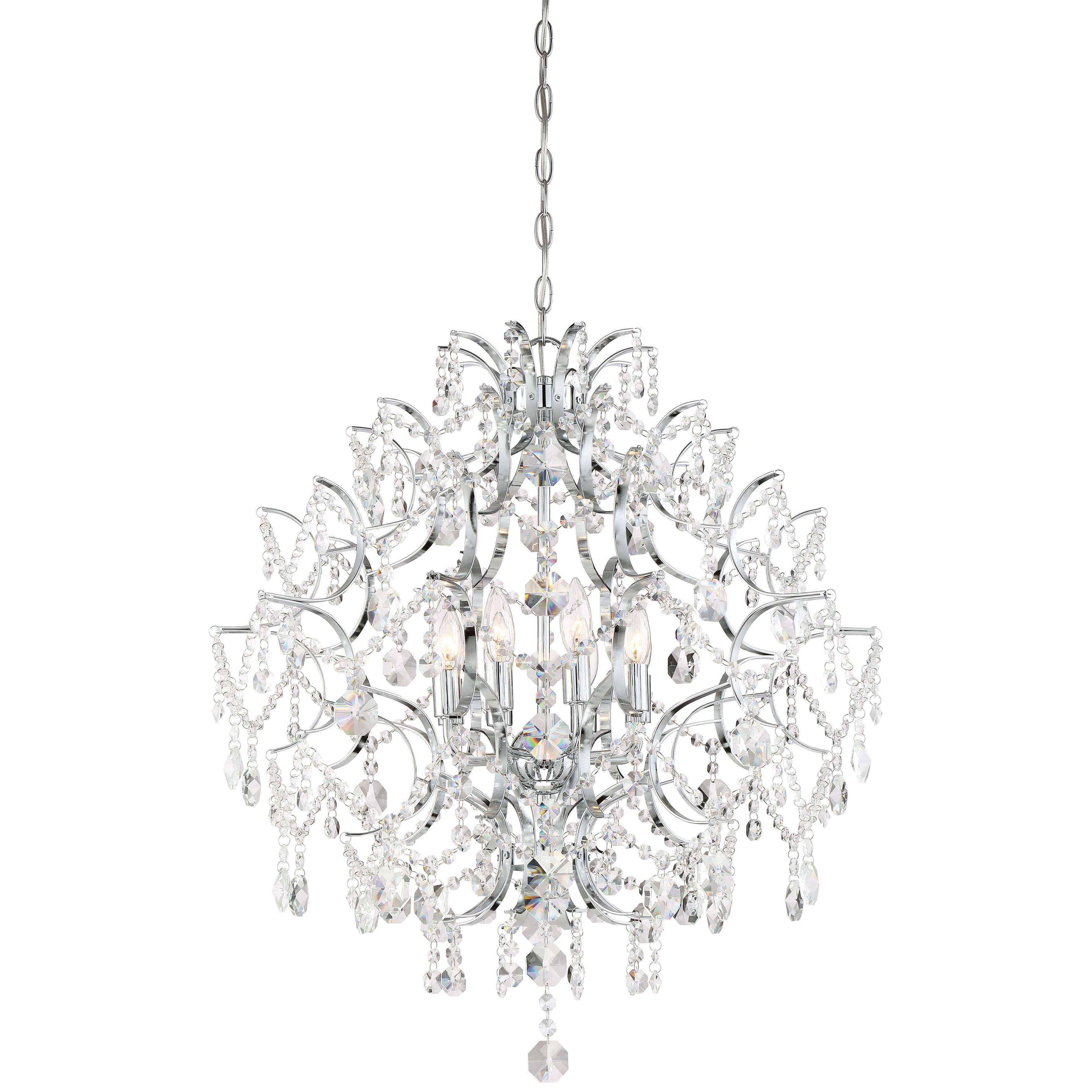 Isabella'S Crown Chrome 8 Light Chandelier By Minka Lavery - Chandeliers For Bedrooms by Overstock.com