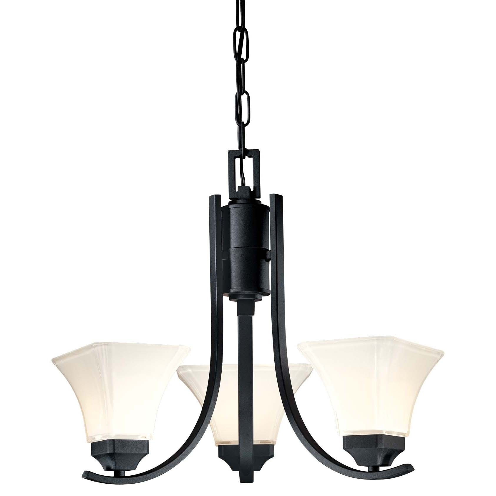 Agilis Black 3 Light Chandelier By Minka Lavery - Chandeliers For Bedrooms by Overstock.com